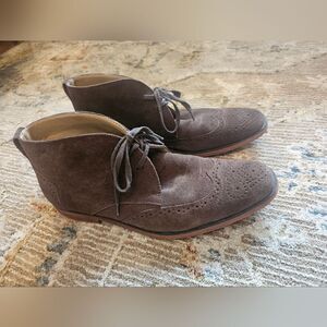 Stacy Adams brown leather boots sz 11.5,excellent condition